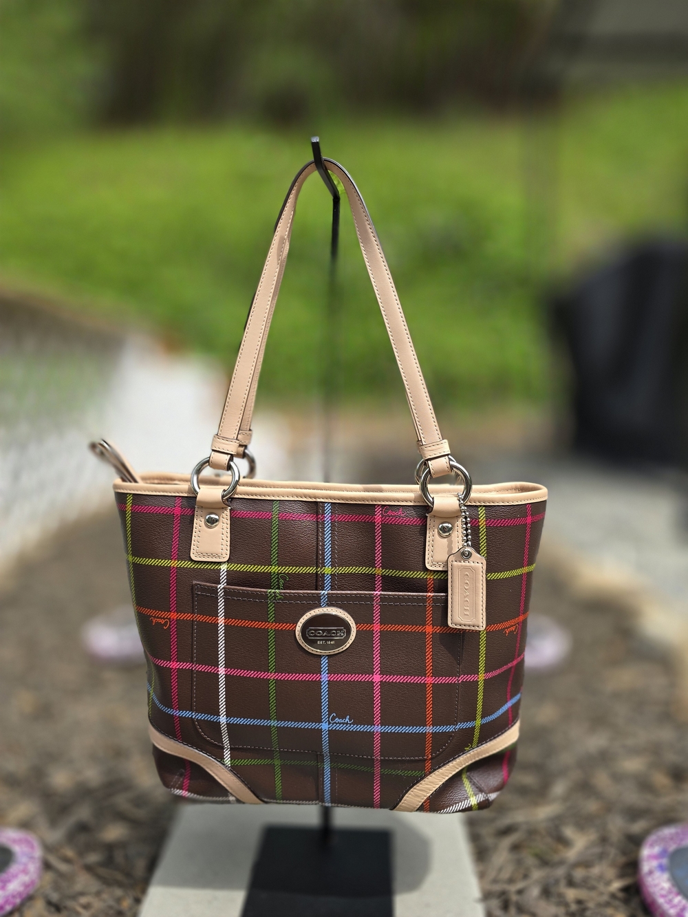 Coach Tattersall Tote NWOT